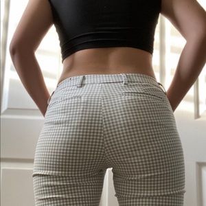 light gray gingham pants